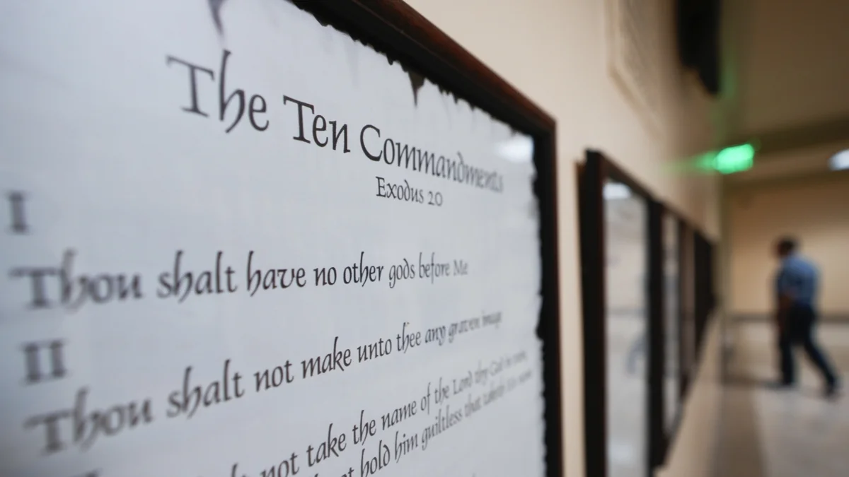 Federal court blocks louisiana's ten commandments classroom mandate as unconstitutional